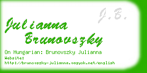 julianna brunovszky business card